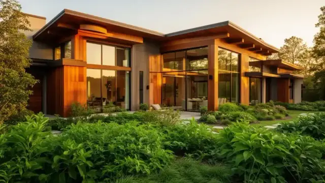 Beautiful modern home exterior