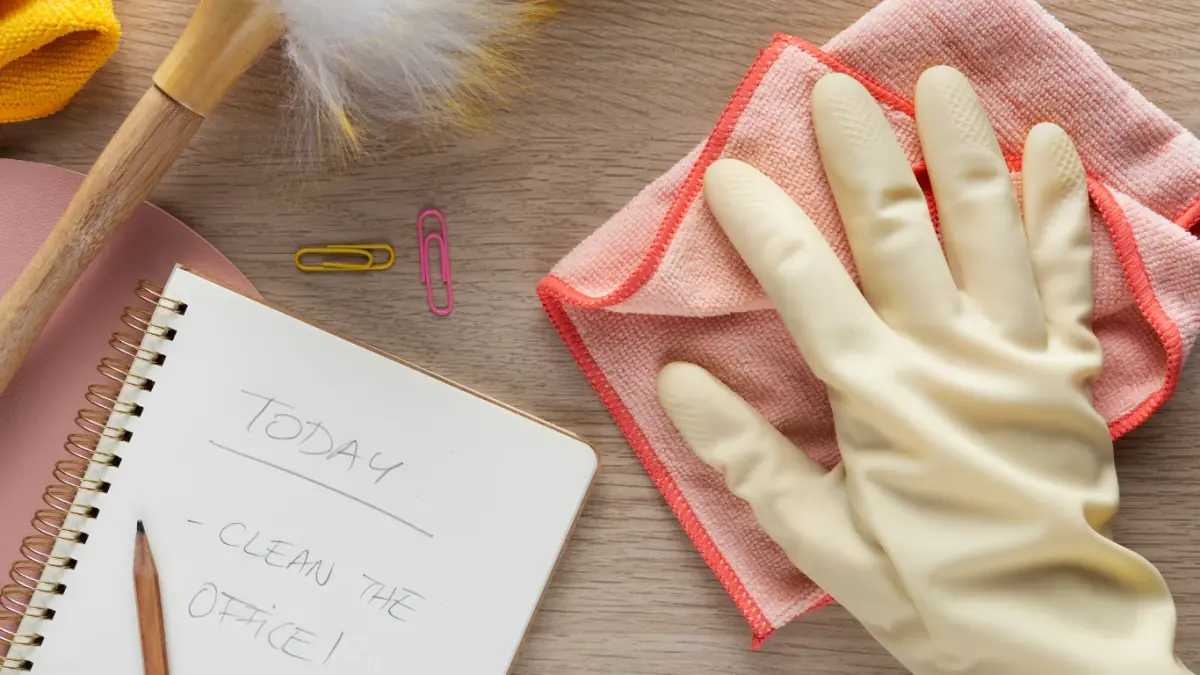 Weekly cleaning routine